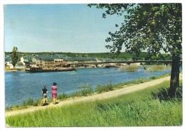 Cpsm: LUXEMBOURG - REMICH Vue Générale, Pont Sur La Moselle (animée, Péniche) 1967  N° 903 - Remich