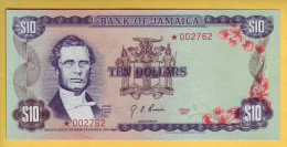 JAMAIQUE - Billet De 10 Dollars. 1977. Pick: CS2. 7500 Exemplaires. NEUF - Jamaica