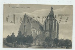 Courville (28) : L'église  En 1919 PF. - Courville