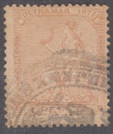 1871-24 * CUBA ESPAÑA SPAIN. ANTILLAS. REPUBLICA. 1871. ANT.24. 1 Pta. USADO MARCA ADMINISTRATIVA. - Prephilately