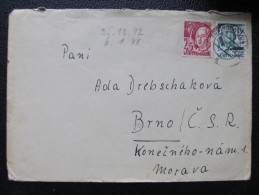 AK BRIEF Württemberg 1947 Tübingen - Brno 1947/// D*14692 - Württemberg