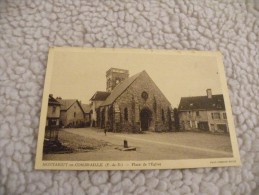 A224. CPA  63.  MONTAIGUT-en-COMBRAILLE.  Place De L´Eglise .  Beau Plan Animé.   Ecrite & Voyagée 1945 - Montaigut