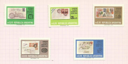 Argentine N°1483 à 1487 Neufs Avec Charnières Côte 2.50 Euros - Unused Stamps