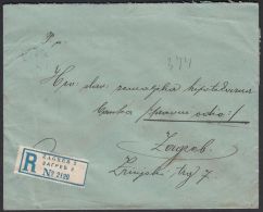 Yugoslavia 1923, Registered Loco Cover Zagreb W./postmark Zagreb - Cartas & Documentos