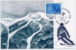 YUGOSLAVIA 1984 Winter Olympics Obligatory Tax On Maximum Card. - Cartes-maximum