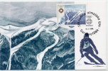 YUGOSLAVIA 1984 Winter Olympics 4d On Maximum Card..  Michel 2008 - Cartoline Maximum