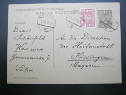 1935 , Karte Nach Deutschland - Storia Postale