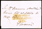 CACERES PREF. - JARANDILLAS PE 1 N - CARTA CIRC. A PLASENCIA - PORTEO 5 - ...-1850 Prephilately