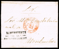 CACERES PREF. - PE 2 R - 1847 CARTA CIRC. A MONTANCHEZ - MARCA DE LLEGADA - ...-1850 Préphilatélie