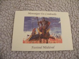 A225.  CPSM.  MONTAIGUT-en-COMBRAILLE. Festival Médiéval . Non écrite - Montaigut