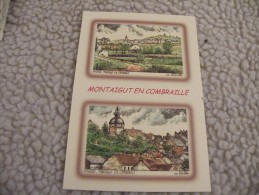 A225.  CPSM.  MONTAIGUT-en-COMBRAILLE.  YVES DUCOURTIOUX.  N° 63338 & 63250.   Non écrite - Montaigut