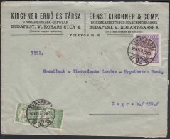 Hungary 1924, Cover Budapest To Zagreb W./postmark Budapest - Lettres & Documents