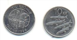 ISLANDA  10 Kronur 1996 - Iceland