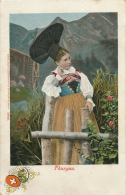 SUISSE - Jolie Carte Portrait Femme En Costume Local THURGAU - Autres & Non Classés