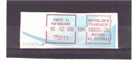 Vignette Type Comète (paris 11 Popincourt)  42 25/04 - 1988 « Comète »
