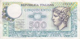 Italie Billet 500 Lire Républica Italiana 14 - 2 - 1974 - 500 Liras