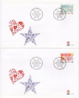 GREENLAND 2006 Christmas Set On FDCs.  Michel 475-76 - FDC