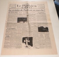 Le Parisien Libéré Du 22 Août 1944,N°=1,1ère Année. - Français