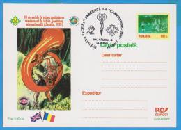 SCOUTS SCOUTING ORCHESTR FLAG  ROMANIA POSTAL STATIONERY 2000 - Covers & Documents