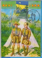 SCOUTS SCOUTING  ROMANIA MAXICARD MAXIMUM CARDS - Covers & Documents