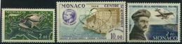Monaco : Poste Aérienne N° 79 à 81 X Année 1962 - Poste Aérienne