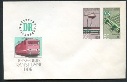 DDR U3 UMSCHLAG EISENBAHNWESEN ** 1985 Kat. 10,00 - Sobres - Nuevos