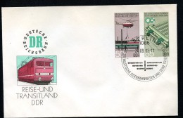 DDR U3 UMSCHLAG EISENBAHNWESEN Sost. 1985 Kat. 8,00 - Enveloppes - Oblitérées