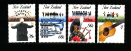 NEW ZEALAND - 1986  MUSIC  SET  MINT NH - Neufs