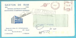 Brief Met Roodfrankeering SCHAARBEEK Met Stempel RETOUR + INCONNU A L'APPEL BRUXELLES 9 - 1980-99