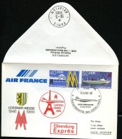 DDR U4-1-86 C1 Umschlag ZUDRUCK AIR FRANCE Sost. 1986  NGK 5,00 € - Enveloppes Privées - Oblitérées