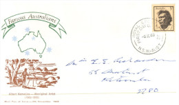 (PH 567) Australia FDC Cover - Famous Australians 1968 (4 Covers) - Explorateurs