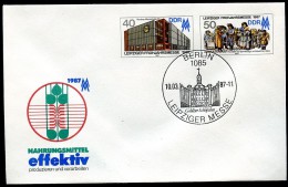 DDR U6 Umschlag MESSE Leipzig Sost.. 1987  Kat 4,00 € - Briefomslagen - Gebruikt