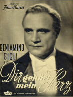 "Illustrierter Film-Kurier"  "Dir Gehört Mein Herz" Mit Beniamino Gigli  -  Filmprogramm Nr. 2874 Von Ca. 1939 - Magazines