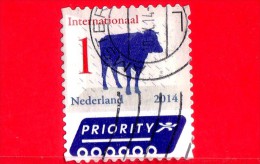 OLANDA - USATO -  2014 - Prioritaria - Tariffa Internazionale - Nederlandse Iconen (Priority) - Cow - 1 - Oblitérés