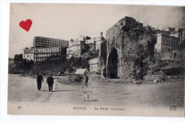 24430-LE-ALGERIE-BOUGIE-La Porte Sarrazine---------animée-militaires - Bejaia (Bougie)