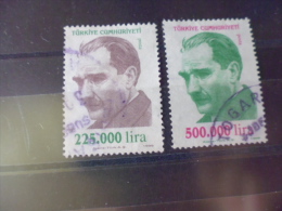 TURQUIE TIMBRE OBLITERE   YVERT N°2926+2928 - Used Stamps
