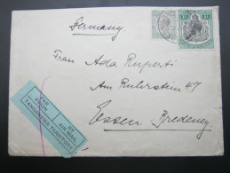 1932, Air Mail  To Germany - Tanganyika (...-1932)