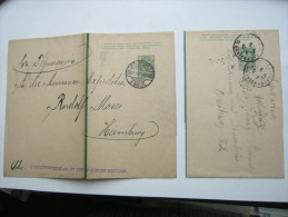 1909/1913 , 2 Streifbänder Nach Deutschland - Entiers Postaux