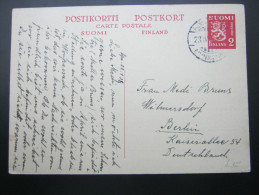 1938, Ganzsache Nach Berlin - Interi Postali