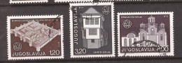 1975  1627-29 EUROPA  JUGOSLAVIJA  JUGOSLAWIEN   DENKMALSCHUTZJAHR   USED - Gebraucht