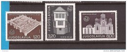 1975  1627-29 EUROPA  JUGOSLAVIJA  JUGOSLAWIEN   DENKMALSCHUTZJAHR   MNH - Neufs