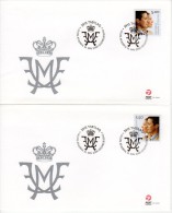 GREENLAND 2004 Royal Wedding On 2 FDCs.  Michel 416-17 - FDC