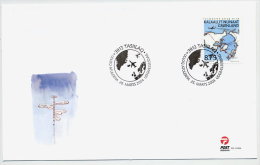 GREENLAND 2004 50th Anniversary Of Air Link With Denmark On FDC.  Michel 413 - FDC