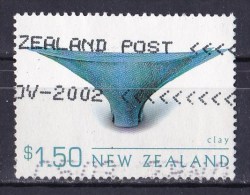 New Zealand 2002 Art Meets Craft $1.50 Clay Used - - - - Oblitérés