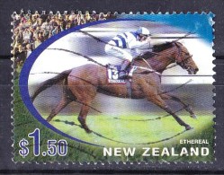 New Zealand 2002 Racehorses $1.50 Ethereal Used - Gebraucht
