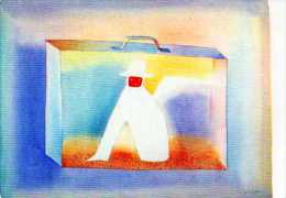 FOLON  Le Theatre Aquarelle 1982, Valise Malette - Folon