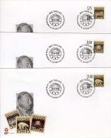 GREENLAND 2001 HAFNIA '01 Set On 3 FDCs  Michel 371-73 - FDC