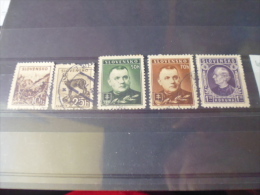 TIMBRE De SLOVAQUIE   YVERT N°40...46 - Used Stamps
