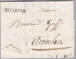 Heimat VD PAYERNE 1831-05-21 Vorphila Brief Nach Avenches - ...-1845 Prefilatelia