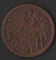 DEUTSCHES REICH  1 PFENNIG 1897 G   	KM# 10 Wilhelm II RAR - 1 Pfennig